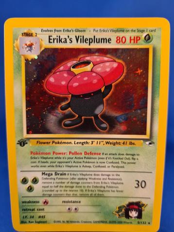 Erika's Vileplume 5/132 - Gym Heroes (1st edition) beschikbaar voor biedingen