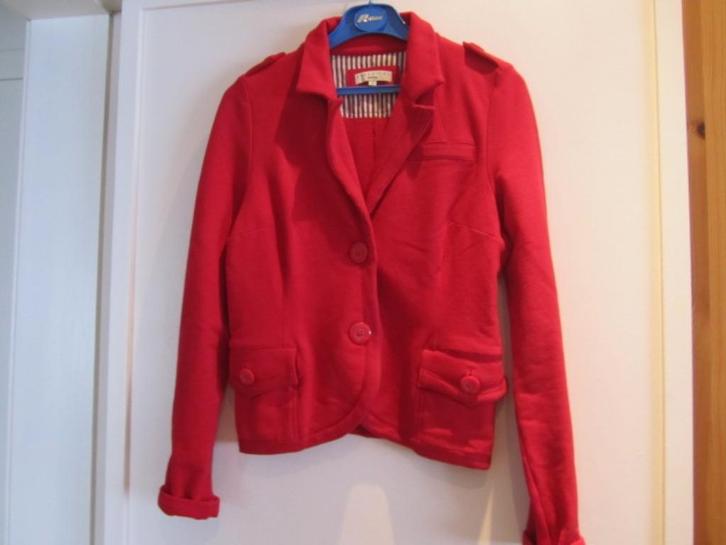 Rood vestje Essentiel Antwerp maat 3, Kleding | Dames, Jasjes, Kostuums en Pakken, Zo goed als nieuw, Jasje, Maat 36 (S), Rood