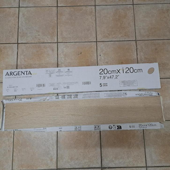 Parkettegel (keramische), Doe-het-zelf en Bouw, Tegels, Nieuw, Vloertegels, Keramiek, 60 cm of meer, Minder dan 20 cm, Minder dan 5 m²