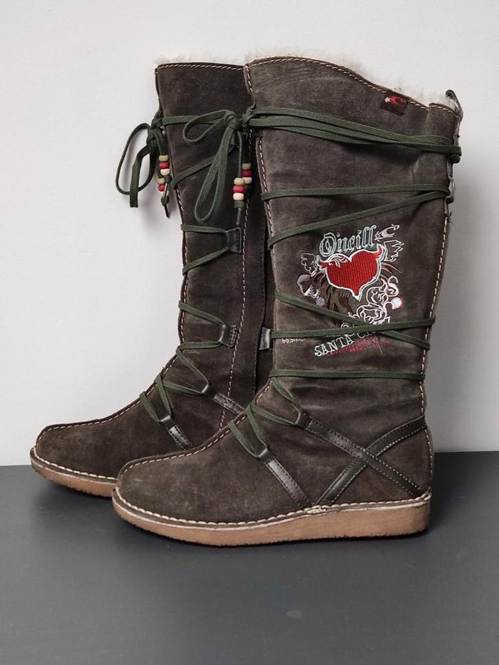 O'Neill hoge laarzen, zeer warm gevoerd, Kleding | Dames, Schoenen, Gedragen, Hoge laarzen, Groen, Ophalen