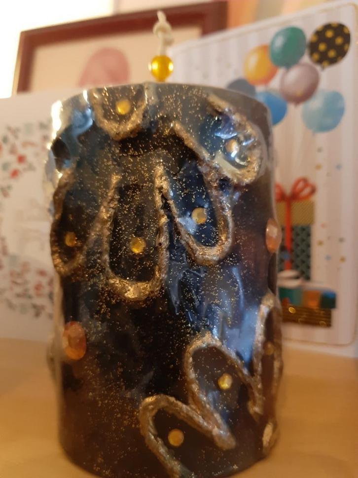 handgemaakte unieke kaarsen, 2 stuks, NIEUW !, Huis en Inrichting, Woonaccessoires | Kandelaars en Kaarsen, Nieuw, Kaars, Minder dan 25 cm