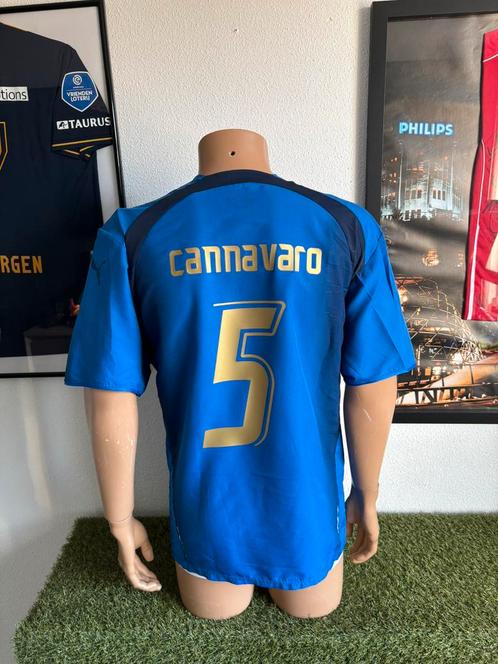 Italië thuisshirt 2006-2007 Cannavaro, Sport en Fitness, Voetbal, Gebruikt, Shirt, Maat XL, Verzenden