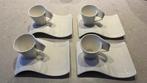 Villeroy & Boch: Tasses à espresso et soucoupes « New Wave », Ophalen, Zo goed als nieuw, Overige stijlen, Kop(pen) en/of Schotel(s)