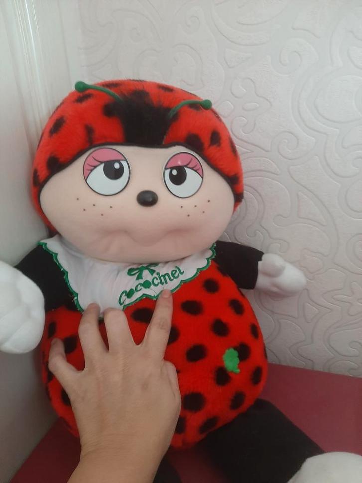 Vintage Nicotoy Coccinelle lieveheersbeestje grote knuffel, Kinderen en Baby's, Speelgoed | Knuffels en Pluche, Zo goed als nieuw