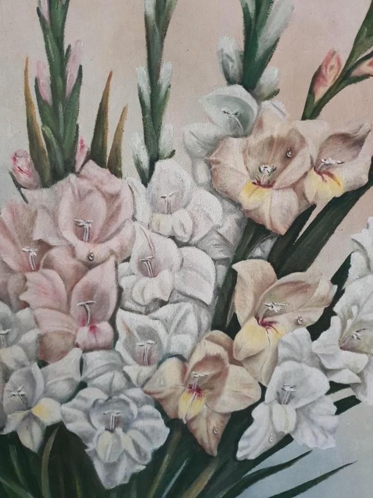 Schilderij Vic d’Avon, 1952 Bloemstilleven, Antiek en Kunst, Kunst | Schilderijen | Klassiek, Ophalen