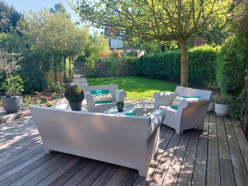 Tuinset, salon, Phillippe Starck Bubble Grijs, Tuin en Terras, Tuinsets en Loungesets, Zo goed als nieuw, Tuinset, Bijzettafel