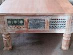 Prachtige salontafel met originele uitsnijdingen!, Huis en Inrichting, Tafels | Salontafels, Ophalen, 100 tot 150 cm, Teakhout