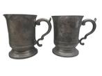 Lot de 4 chopes anciennes en étain 1/2 Pint - Deleeuw Frères, Antiquités & Art, Enlèvement ou Envoi