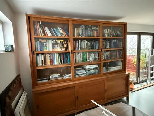 Boekenkast/buffetkast, Huis en Inrichting, Kasten | Buffetkasten, Gebruikt, 200 cm of meer, 200 cm of meer, 25 tot 50 cm, Met deur(en)