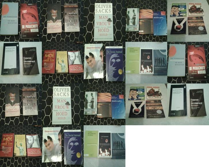 Boeken psychologie, criminologie, neurologie, rechtzaken,..., Boeken, Literatuur, Zo goed als nieuw, Europa overig, Ophalen of Verzenden