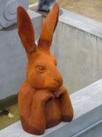 buste d une tête de lapin en fonte pat rouillé ., Animal, Enlèvement ou Envoi, Métal, Neuf