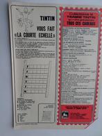 Tintin - article illustré courte échelle et publicité - 1973, Collections, Enlèvement ou Envoi, Tintin, Utilisé, Autres types
