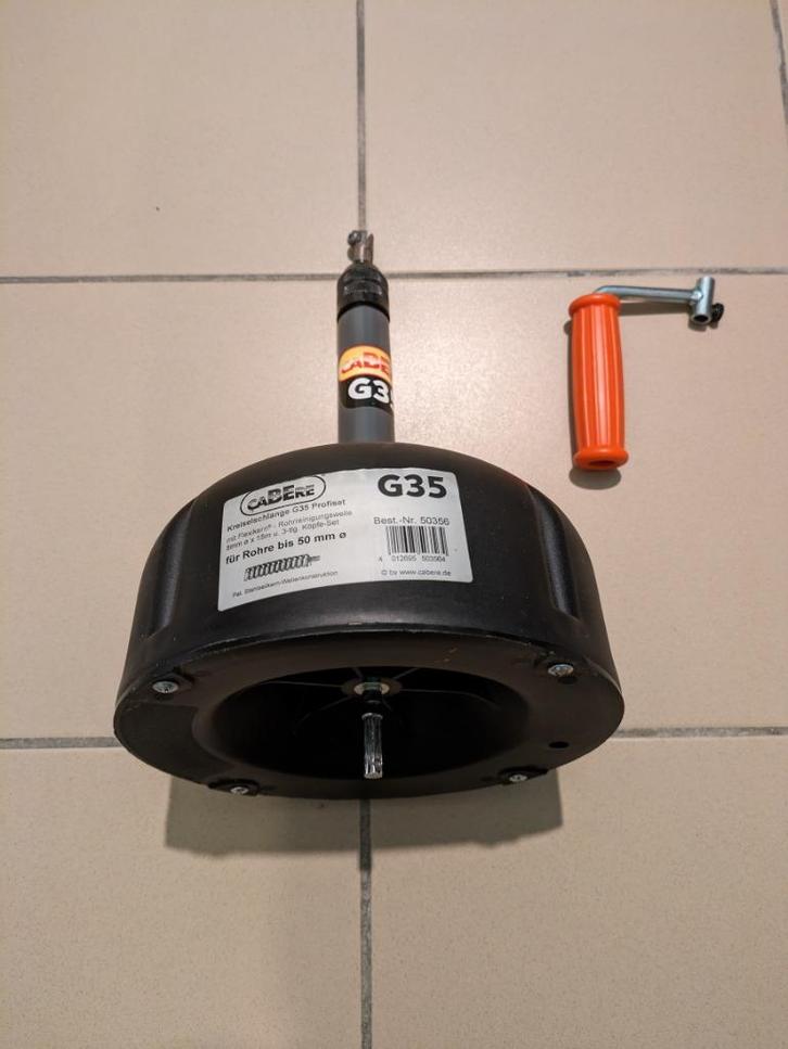 Cabere G35 Ontstopper – Ontstoppingsveer 8 mm Ø X 15 m, Doe-het-zelf en Bouw, Reinigingsmachines, Gebruikt, Overige typen, Ophalen of Verzenden