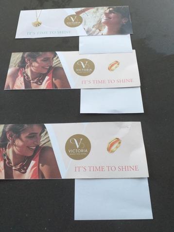 Cadeaubons Victoria juwelen beschikbaar voor biedingen