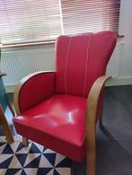 chaise rétro rouge et verte, Bois, Enlèvement, Utilisé, Retro