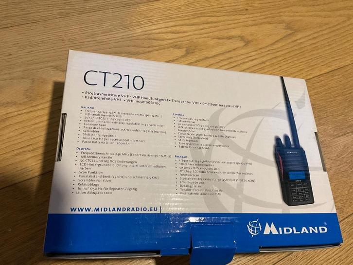 MIDLAND CT 210, Telecommunicatie, Zenders en Ontvangers, Zo goed als nieuw, Zender en Ontvanger, Ophalen of Verzenden