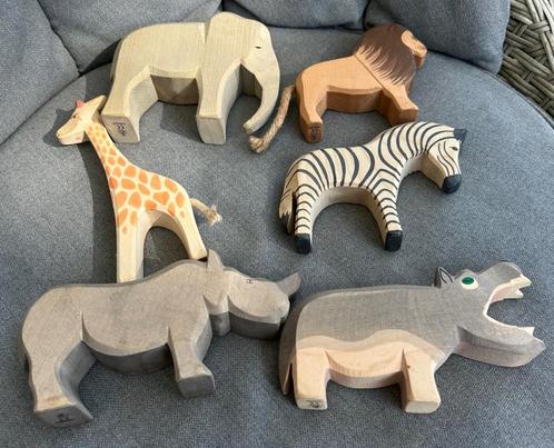 Ostheimer Afrikaanse dieren, Kinderen en Baby's, Speelgoed | Houten speelgoed, Zo goed als nieuw, Overige typen, Ophalen of Verzenden