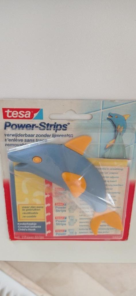 NIEUWE wandhaak TESA met 2 herbruikbare power strips, Huis en Inrichting, Woonaccessoires | Kapstokken, Nieuw, Wandhaken, Ophalen of Verzenden