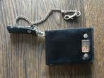 Zwarte portemonnee met ketting, Ophalen of Verzenden, Gebruikt, Zwart, Overige merken