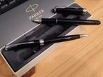 Parker Sonnet balpen + rollerball - CT Black laquer, Pennenset, Parker, Met doosje, Ophalen of Verzenden