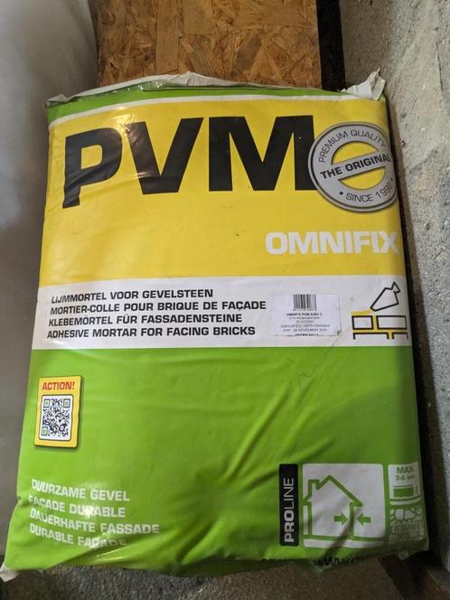 Omnicol, Omnifix PVM Kaki 25kg Type C, lijmmortel voor gevel, Doe-het-zelf en Bouw, Metselstenen, Nieuw, Overige typen, Ophalen