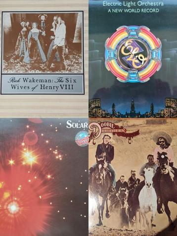 Quatre vinyles rock originaux des années 70. Également dispo