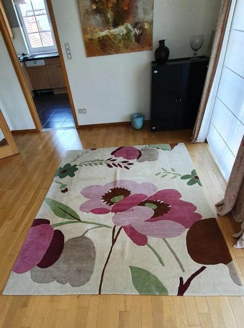 Tapis décoratif, Huis en Inrichting, Stoffering | Tapijten en Vloerkleden, Zo goed als nieuw, Rechthoekig, Beige, Ophalen