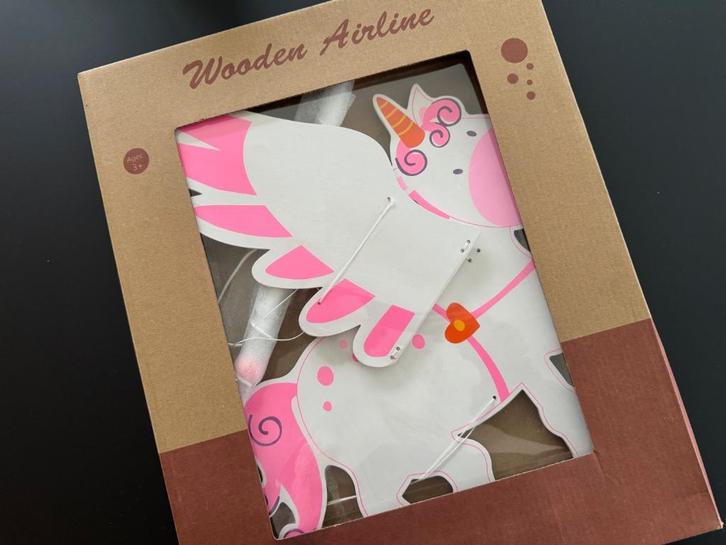 Mobile licorne (à suspendre) en bois, Kinderen en Baby's, Speelgoed | Babyspeelgoed, Nieuw, Mobiel, Ophalen of Verzenden