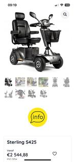Scootmobiel Sterling S425, Diversen, Brommobielen en Scootmobielen, Ophalen, Zo goed als nieuw, Sterling