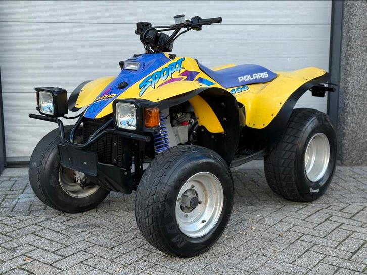UNIEK: Polaris Sport 400cc 2 Takt Liquid Cooled Met Baanpapi, Motoren, Quads en Trikes, 12 t/m 35 kW, 1 cilinder, Ophalen of Verzenden