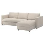 3-zitsslaapbank met chaise longue, Gunnared beige, Huis en Inrichting, Ophalen, Zo goed als nieuw, Driepersoons