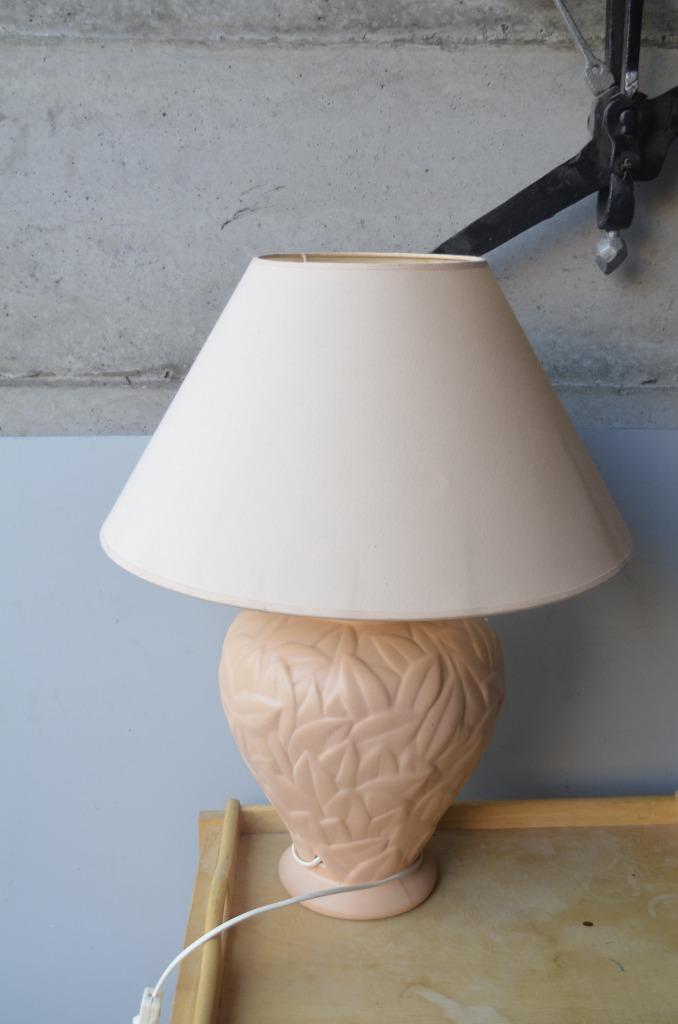 Tafellamp in terracotta, Huis en Inrichting, Lampen | Tafellampen, Gebruikt, 50 tot 75 cm, Glas, Ophalen