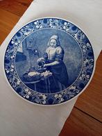 Delfts blauw wandbord melkmeisje, Antiek en Kunst, Antiek | Wandborden en Tegels, Ophalen of Verzenden