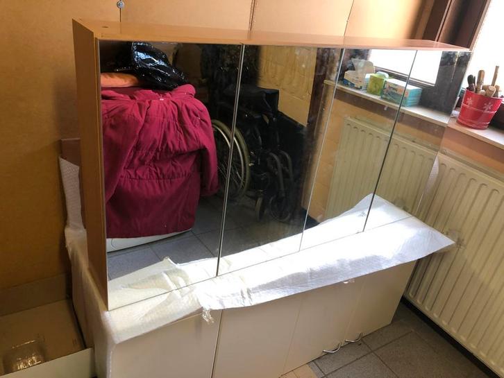 Badkamermeubel, Huis en Inrichting, Badkamer | Badkamermeubels, Zo goed als nieuw, Spiegelkast, Ophalen