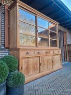 Teak buffetkast/vitrinekast 087/25 GRATIS LEVERING, Huis en Inrichting, Kasten | Buffetkasten, Ophalen of Verzenden, Zo goed als nieuw