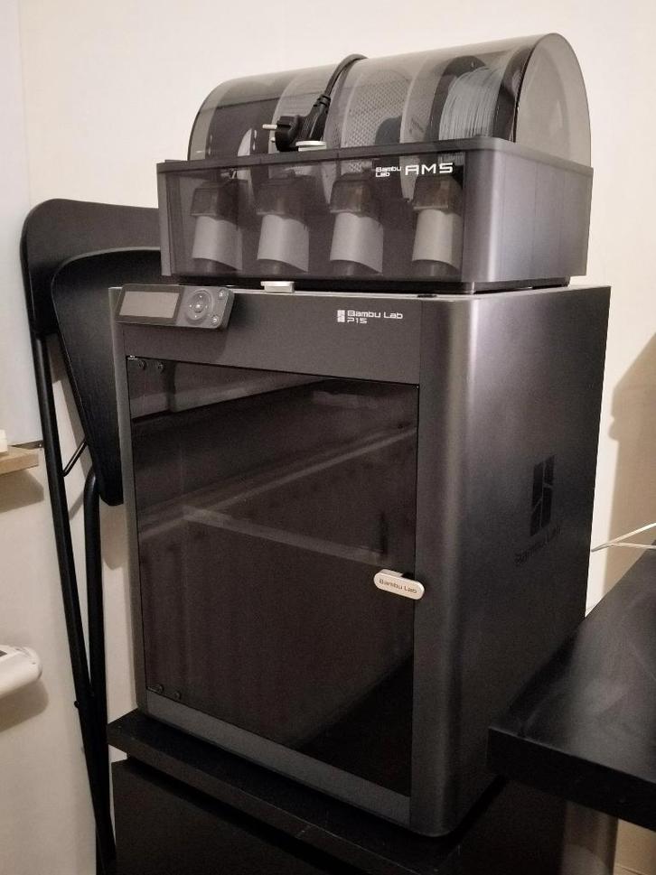 Bambu Lab P1S 3D printer + AMS + Filament, Computers en Software, 3D Printers, Zo goed als nieuw, Ingebouwde Wi-Fi, Ophalen