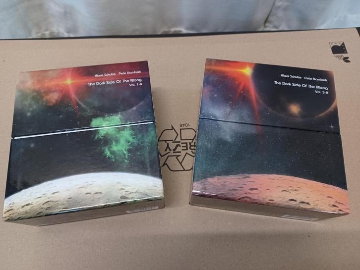CD-boxen Klaus Schulze Pete Namlook Dark Side Of The Moog, Cd's en Dvd's, Cd's | Dance en House, Zo goed als nieuw, Overige genres