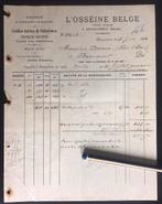 Ronquieres 1906 l’osséine belge, Envoi, Lettre