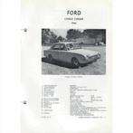 Ford Consul Corsair Vraagbaak losbladig 1964 #4 Nederlands, Boeken, Gelezen, Ophalen of Verzenden, Ford