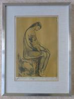 ANTO DIEZ / LENTE / KLEURLITHO / 77x57cm / KADER / SIG, Ophalen
