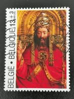 Belgie 1986 - kunst - Aanbidding van het Lam Gods, Postzegels en Munten, Postzegels | Europa | België, Ophalen of Verzenden, Gestempeld