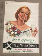 Vintage affiche 1950, Verzamelen, Ophalen of Verzenden, Gebruikt