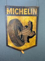 Blik reclamebord Michelin Bibendum vrachtwagen geen emaille, Enlèvement ou Envoi, Utilisé, Panneau publicitaire