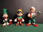 disney : 3 piep poppen pinokkio ,japie krekel ,geppetto,, Verzamelen, Disney, Ophalen of Verzenden, Peter Pan of Pinokkio, Zo goed als nieuw