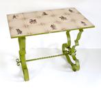 Zware Brutalist tegeltafel / Vintage brutalistische tafel, Ophalen