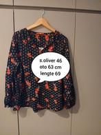 Blouze s.oliver 46, Zwart, Maat 46/48 (XL) of groter, Ophalen of Verzenden, Zo goed als nieuw