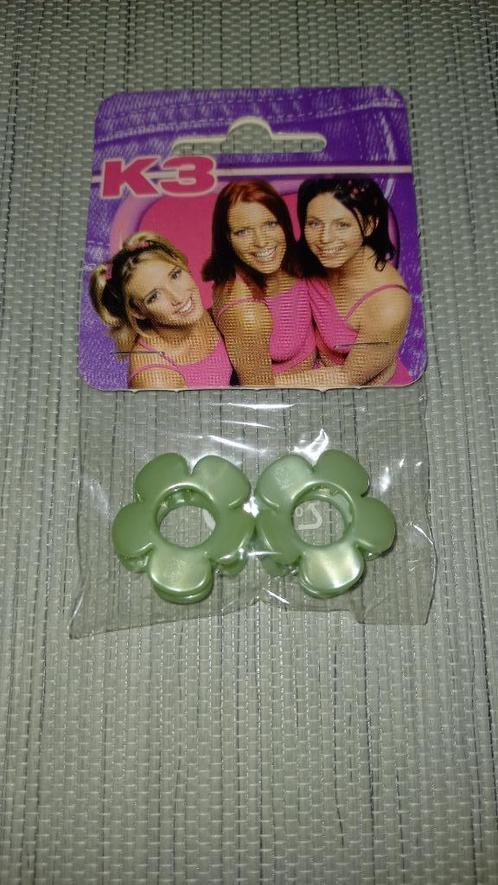 K3 groene haarklemmen (nieuw), Verzamelen, Muziek, Artiesten en Beroemdheden, Nieuw, Ophalen of Verzenden