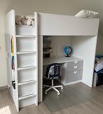 IKEA hoogslaper met bureau, Ophalen, Zo goed als nieuw, Hoogslaper