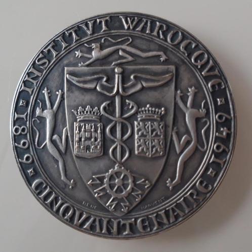 Médaille commémorative Warocqué, Postzegels en Munten, Penningen en Medailles, Overige materialen, Ophalen of Verzenden