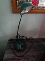 Lampe de bureau vintage verte, Enlèvement ou Envoi, Utilisé, Métal, Moins de 50 cm